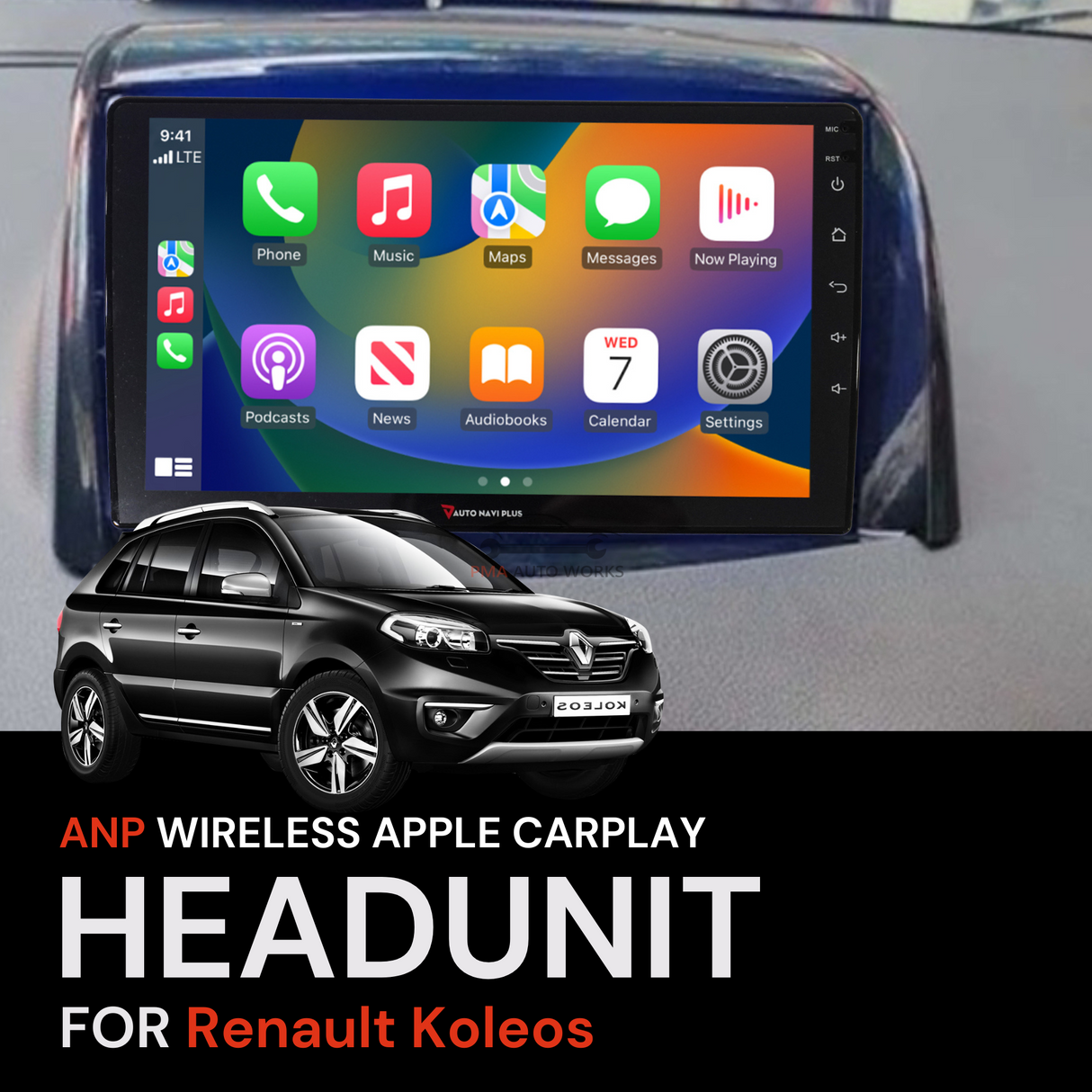 ANP Apple CarPlay Android Auto Screen For Renault Koleos