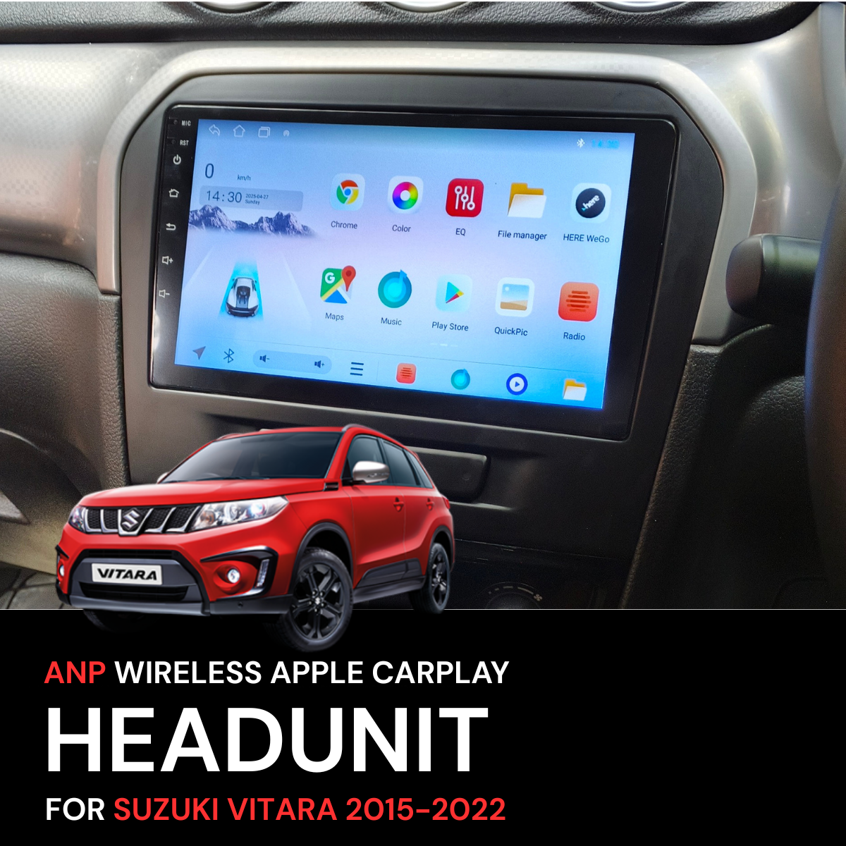 ANP Apple CarPlay Android Auto Screen For Suzuki Vitara 15-22