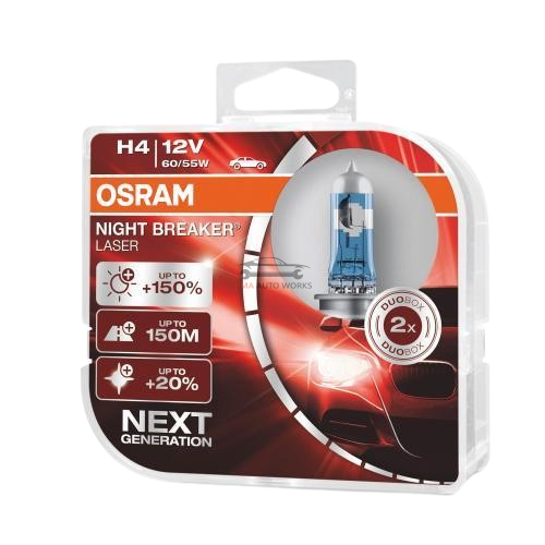 Genuine OSRAM H4 – DUO NIGHT BREAKER LASER 64193NL