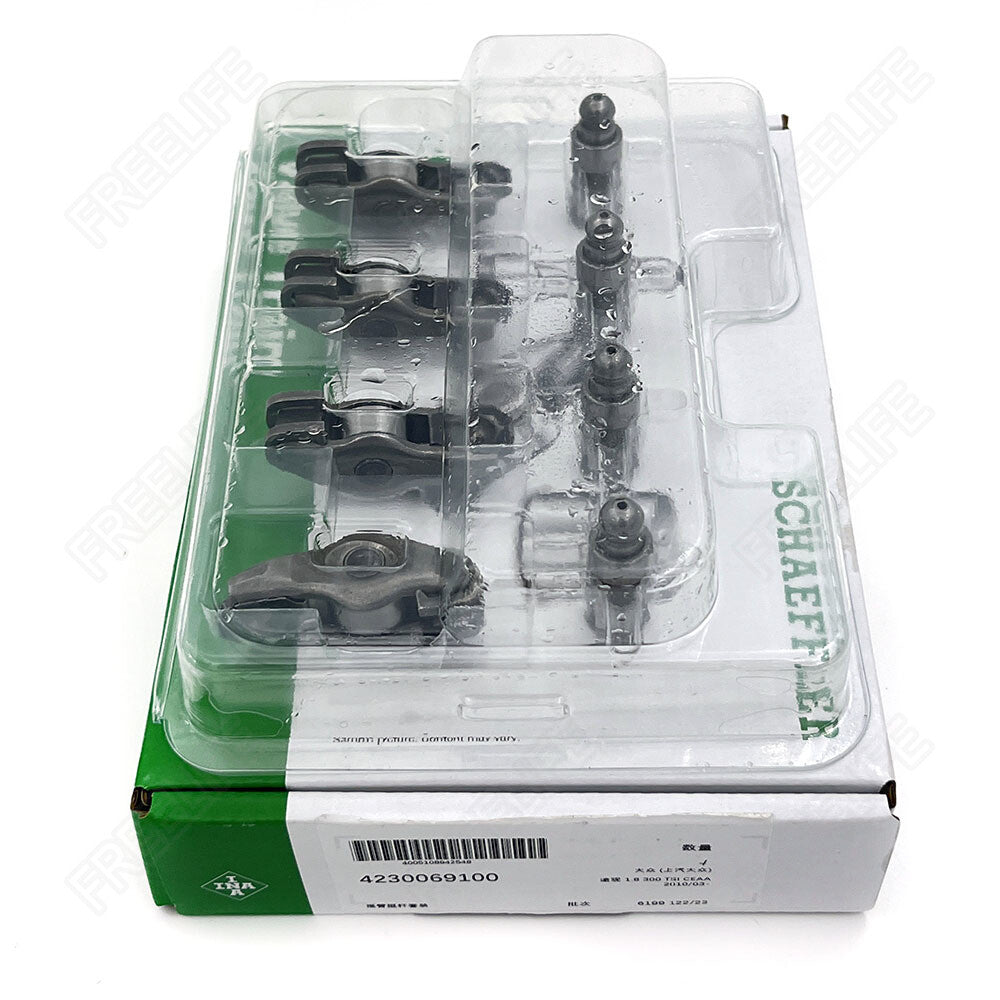 16pcs INA Engine Valve Lifter & Rocker Arms Kit For Audi VW Jetta 06J109423 4230069100